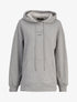 Hoddie oversize à capuche et logo brodé - Gris chiné - 3