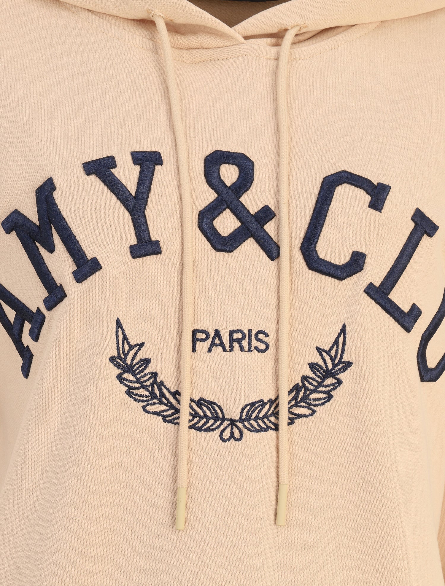 Robe sweat-shirt à logo brodé - Beige - 3