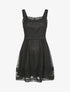 Robe patineuse en crochet - Noir - 1