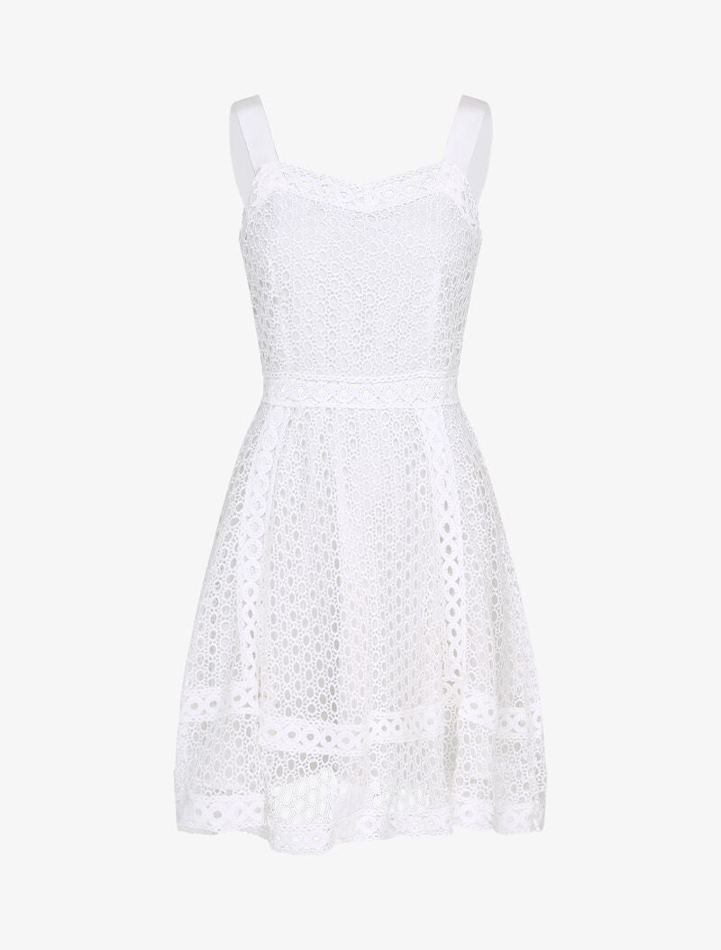 Robe patineuse en crochet - Blanc - 1