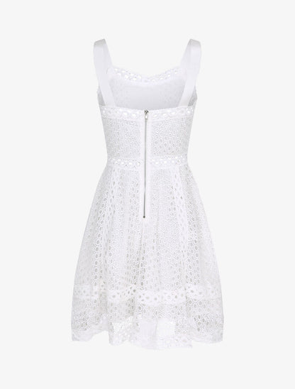Robe patineuse en crochet - Blanc - 2