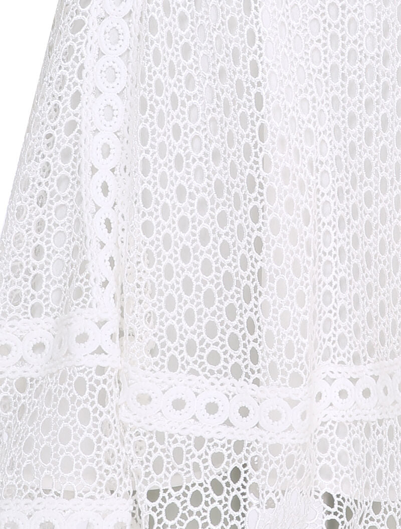 Robe patineuse en crochet - Blanc - 3