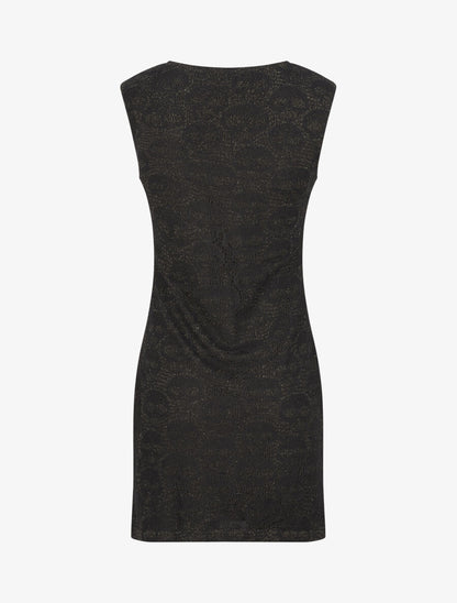 Robe en dentelle à motifs tête de mort - Or - 2