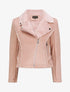 Veste fourrée à col cranté - Rose - 4