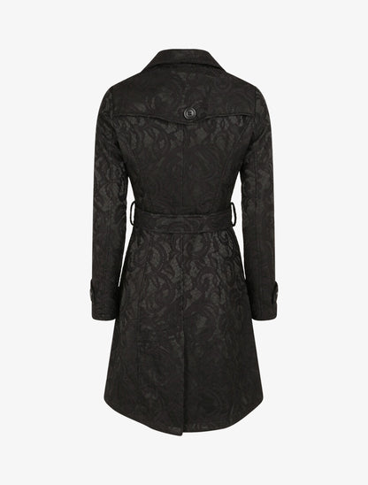 Trench en dentelle - Noir - 2