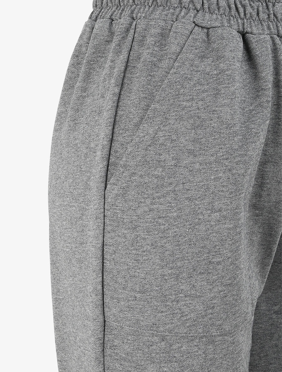 Jogging regular uni taille haute - Gris foncé - 3