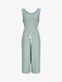 Combinaison oversize uni côtelée - Vert d&