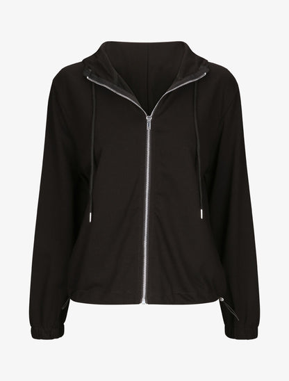Sweat à capuche zippé - Noir - 4