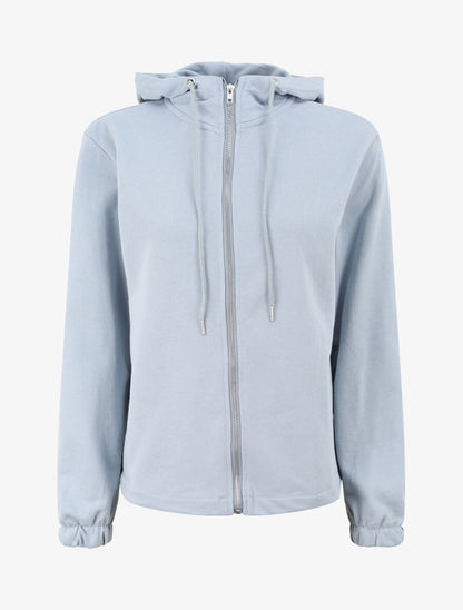 Sweat à capuche zippé - Bleu ciel - 1