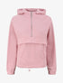 Sweat à capuche avec col zippé - Rose - 1