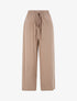 Pantalon fluide uni - Beige - 1