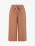 Pantalon ample uni - Marron - 4