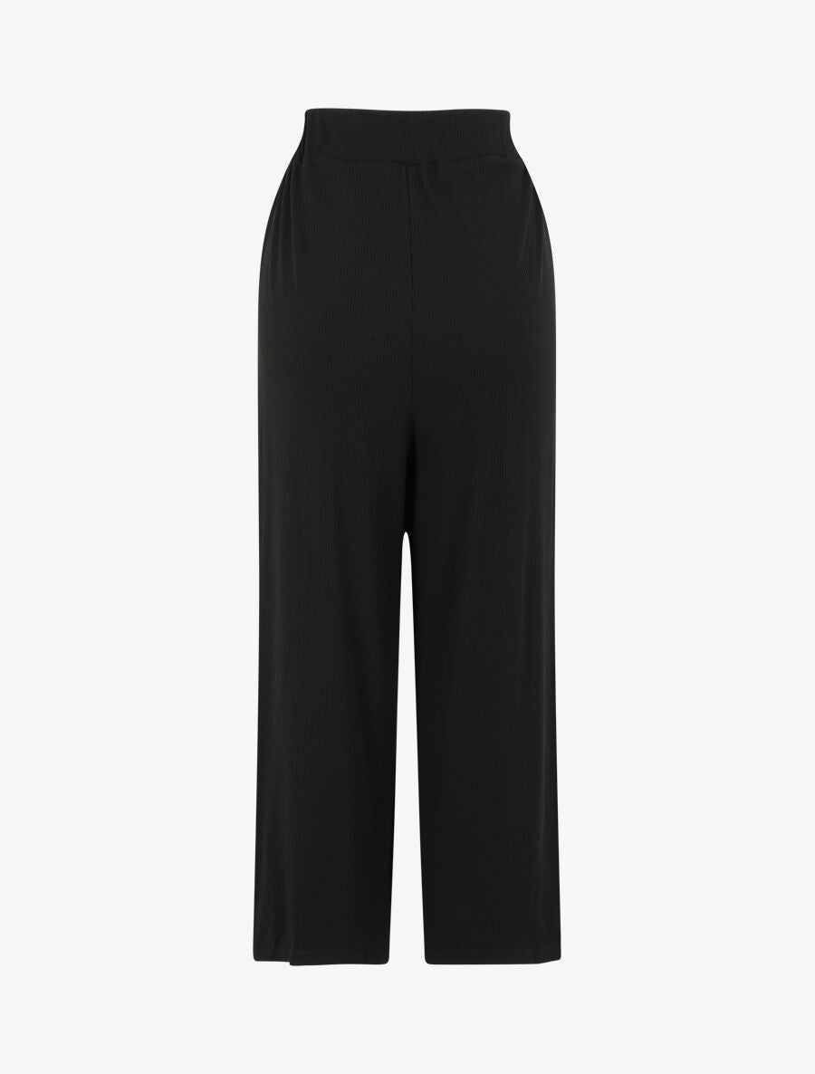 Pantalon ample uni - Noir - 2