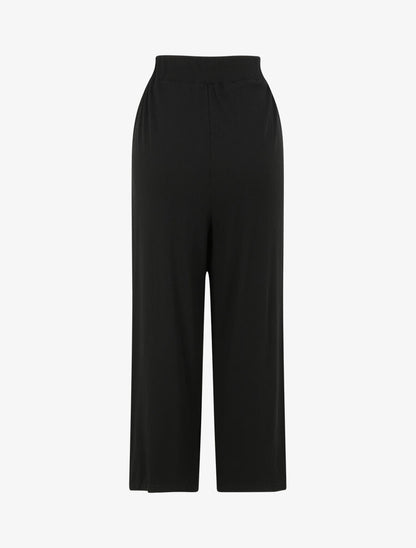 Pantalon ample uni - Noir - 2