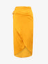 Jupe portefeuille satinée - Jaune - 1