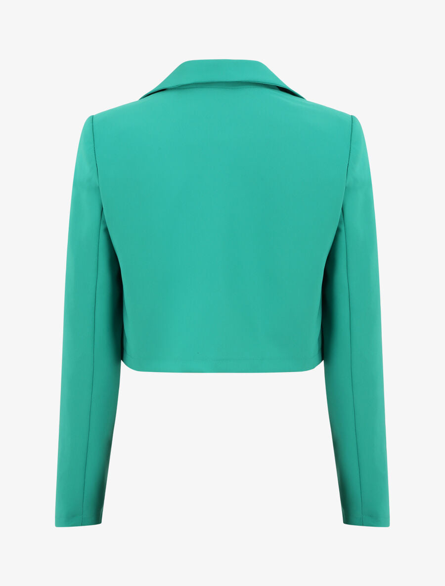 Veste courte unie - Vert - 2