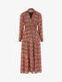 Robe longue à imprimé liberty - Noir - 4