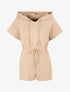 Combishort jogging à capuche - Beige - 1