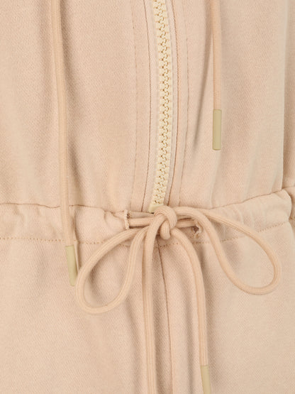 Combishort jogging à capuche - Beige - 3