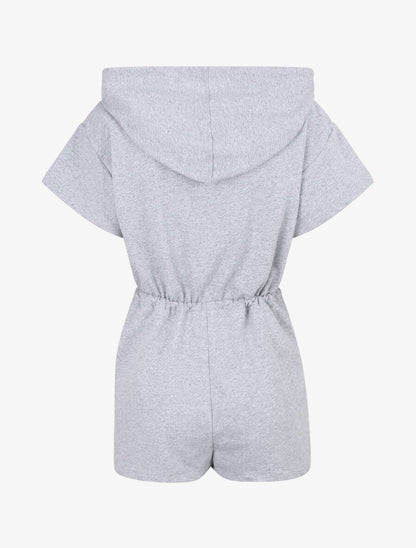Combishort jogging à capuche - Gris - 2