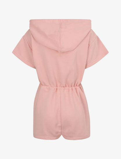 Combishort jogging à capuche - Rose - 2