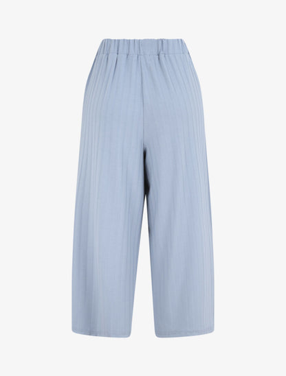 Pantalon ample côtelé - Bleu - 2