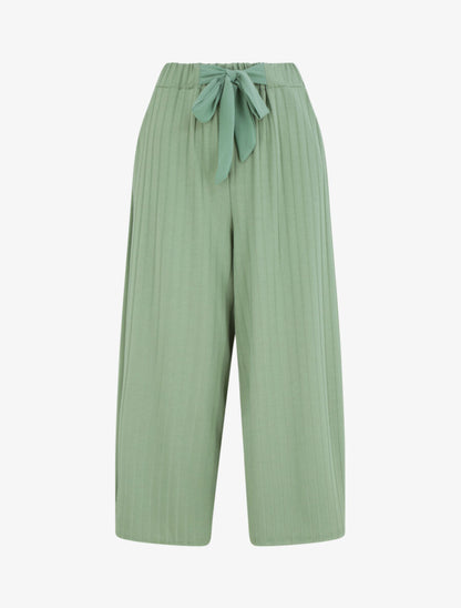 Pantalon ample côtelé - Vert - 4