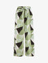 Pantalon ample à imprimé géométrique - Vert - 1