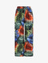 Pantalon ample imprimé jungle - Marine - 5