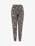 Pantalon harem imprimé fleuri - Noir - 1
