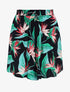 Short fluide imprimé fleurs exotiques - Marine - 1