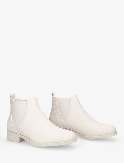 Bottines plates irisées - Beige - 4
