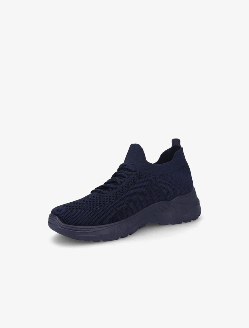 Baskets en mesh à lacets - Bleu marine - 4