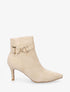 Bottines en suédine à talon aiguille - Beige - 1