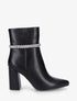 Bottines en simili et tresse strassée - Noir - 5
