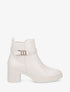 Bottines élastiquées à talon - Beige - 1