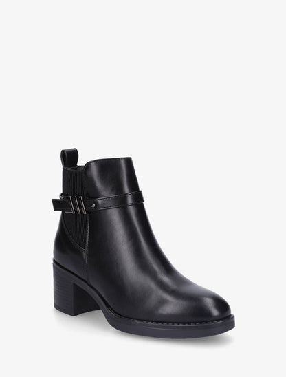 Bottines élastiquées à talon - Noir - 2