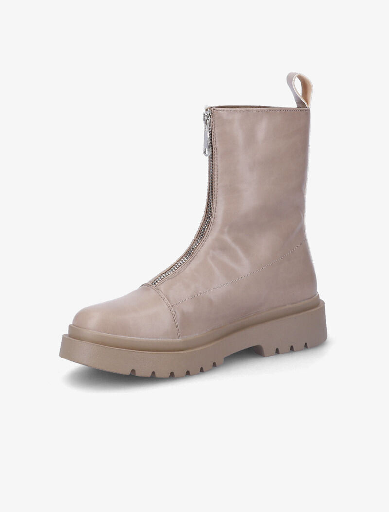 Boots montantes zippées - Taupe - 4