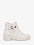 Bottines plates élastiquées croco - Beige - 5