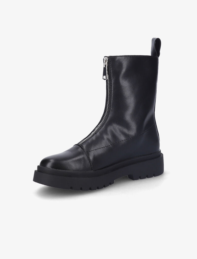 Boots montantes zippées - Noir - 4