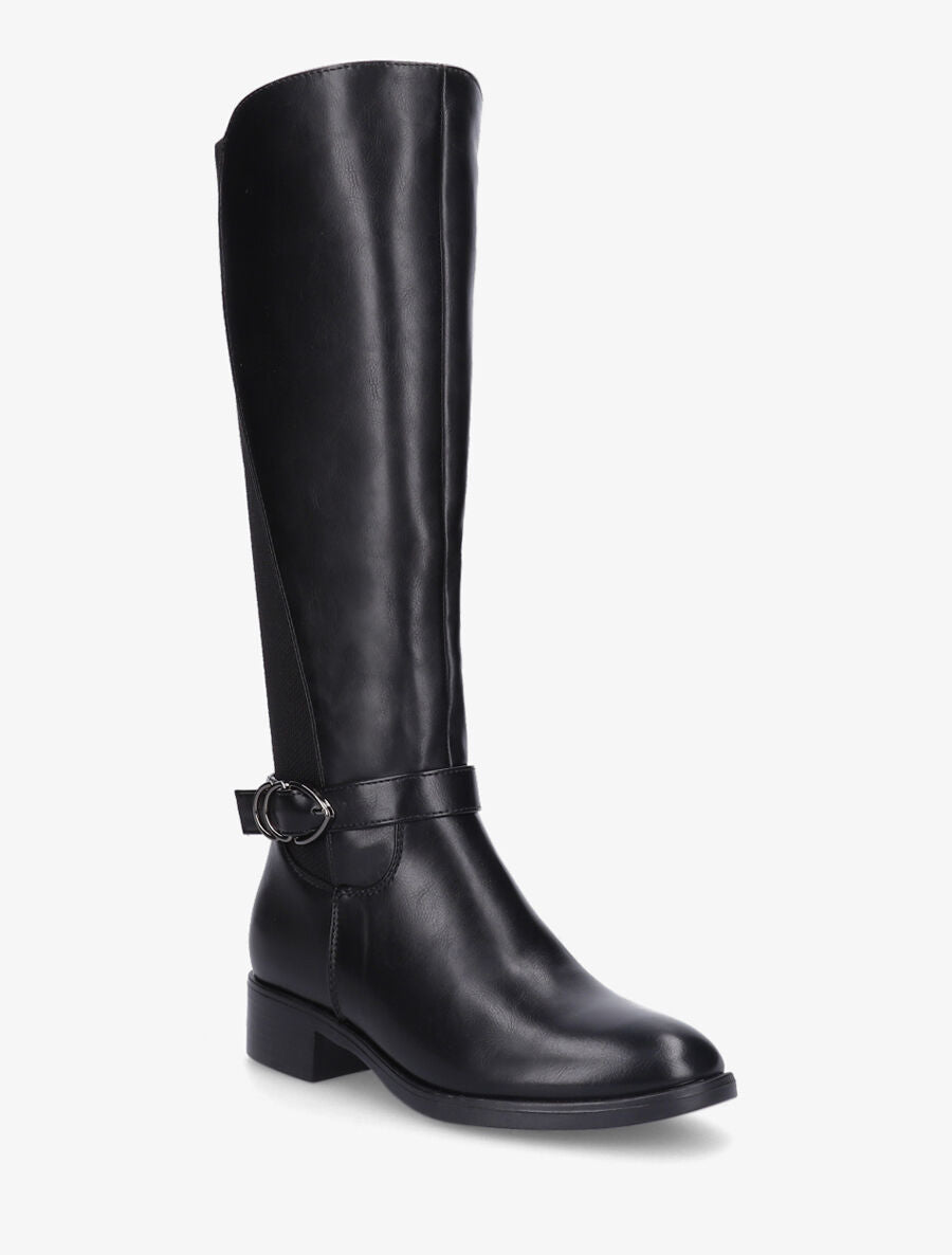 Bottes bi-matière à talon - Noir - 2