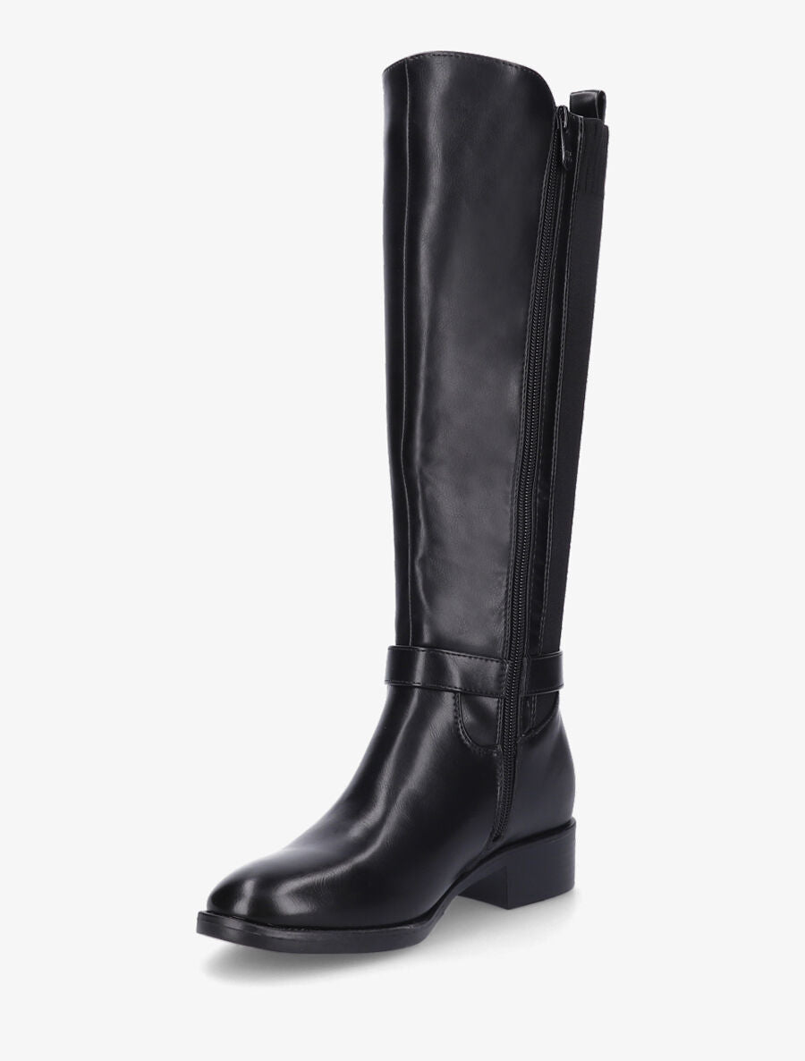Bottes bi-matière à talon - Noir - 3