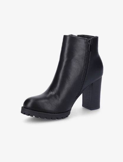 Bottines basiques à zip doré - Noir - 4