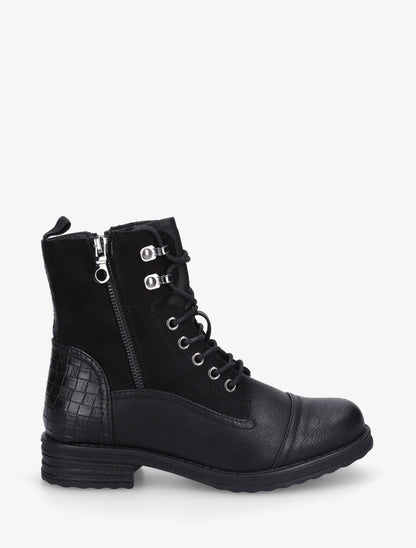 Bottines à contrefort effet panier d&