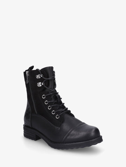Bottines à contrefort effet panier d&