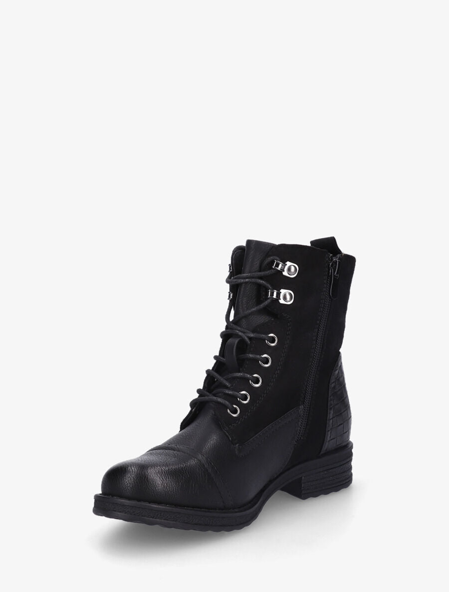 Bottines à contrefort effet panier d&
