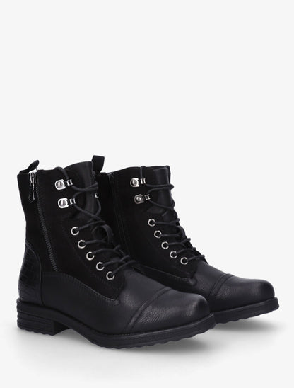 Bottines à contrefort effet panier d&
