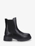 Bottines élastiquées en simili - Noir - 5