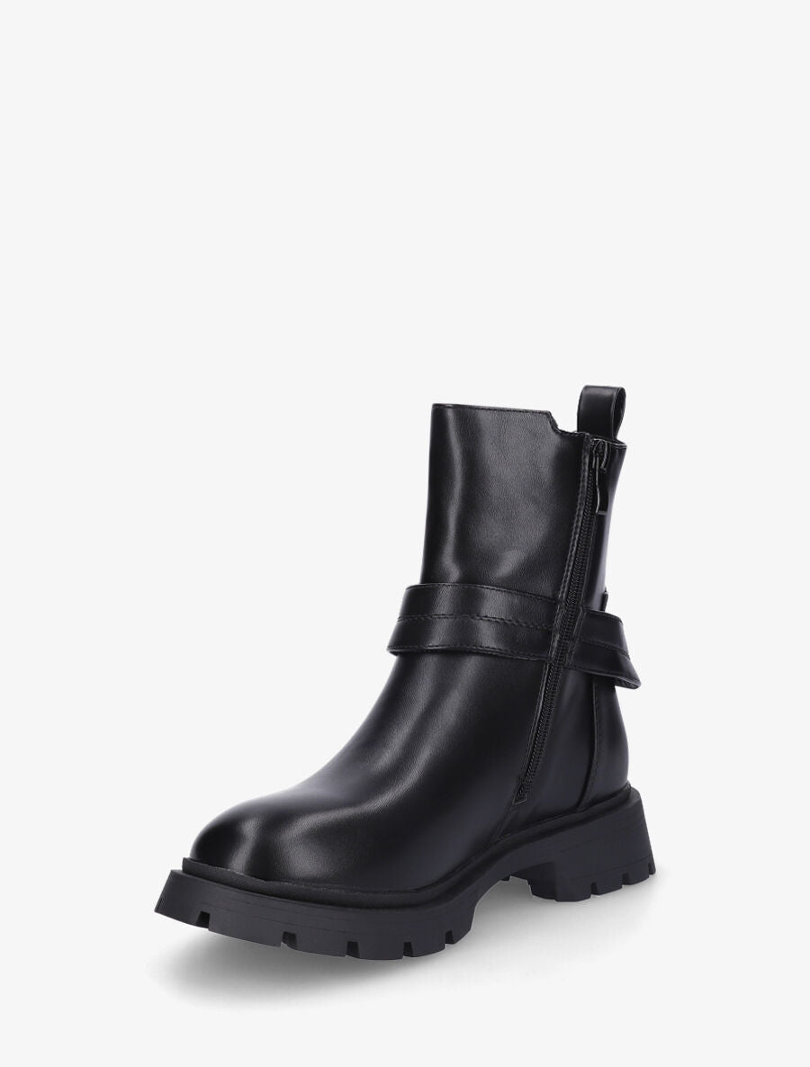 Bottines élastiquées et à scratch - Noir - 3