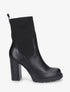 Bottines chaussettes à talon haut - Noir - 5
